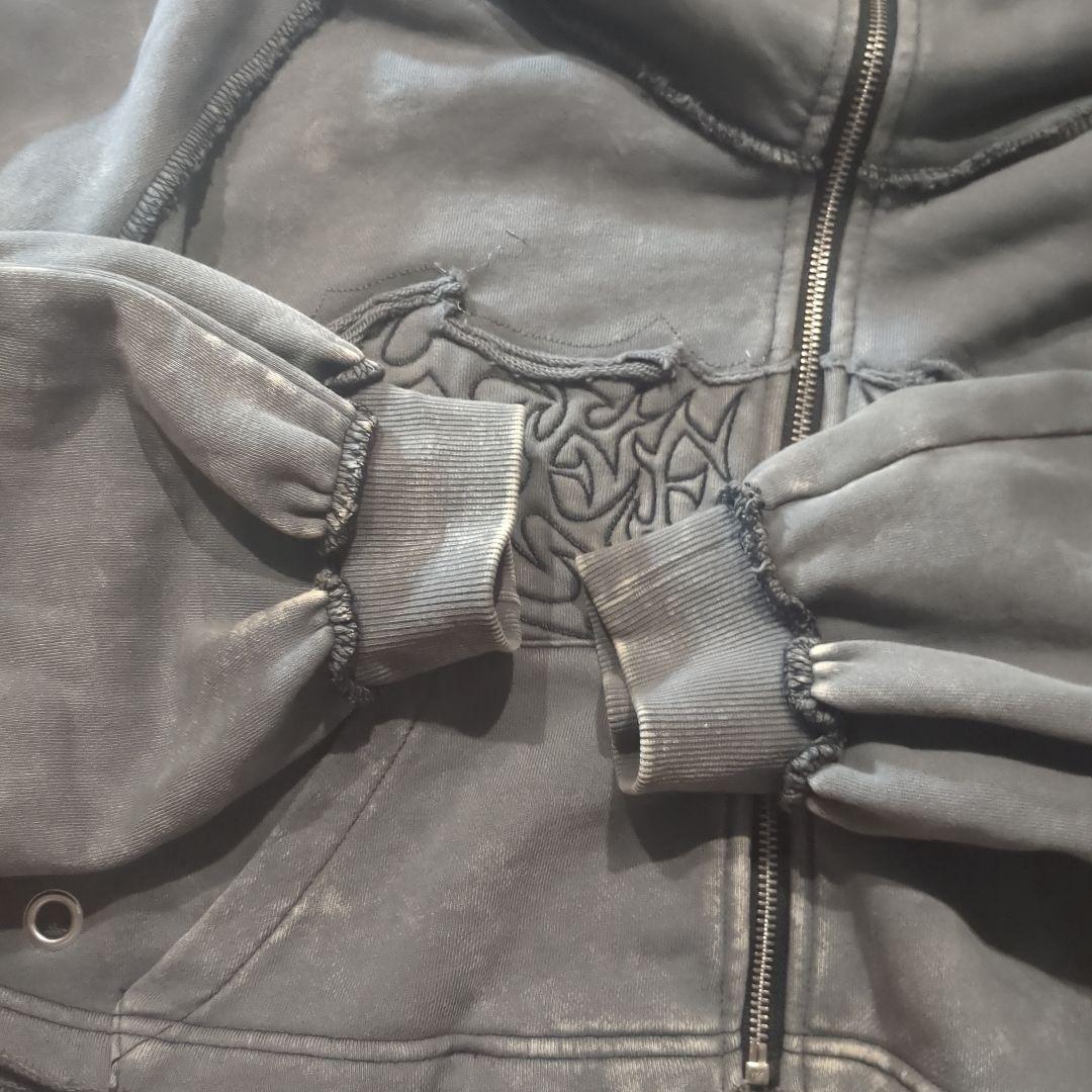 REFLEM レフレム ツノ付きクロップドZIPパーカー ジップアップパーカー