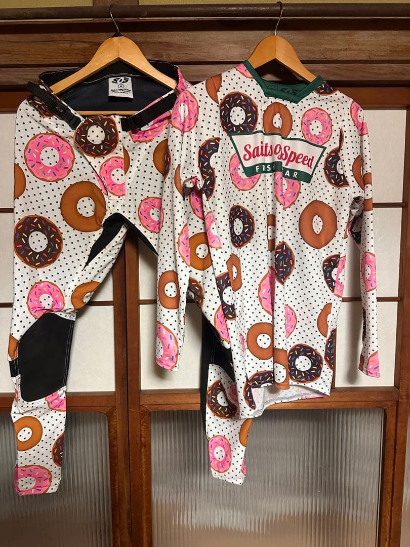 Saints of Speed ドーナツ柄 オフロードジャージ S