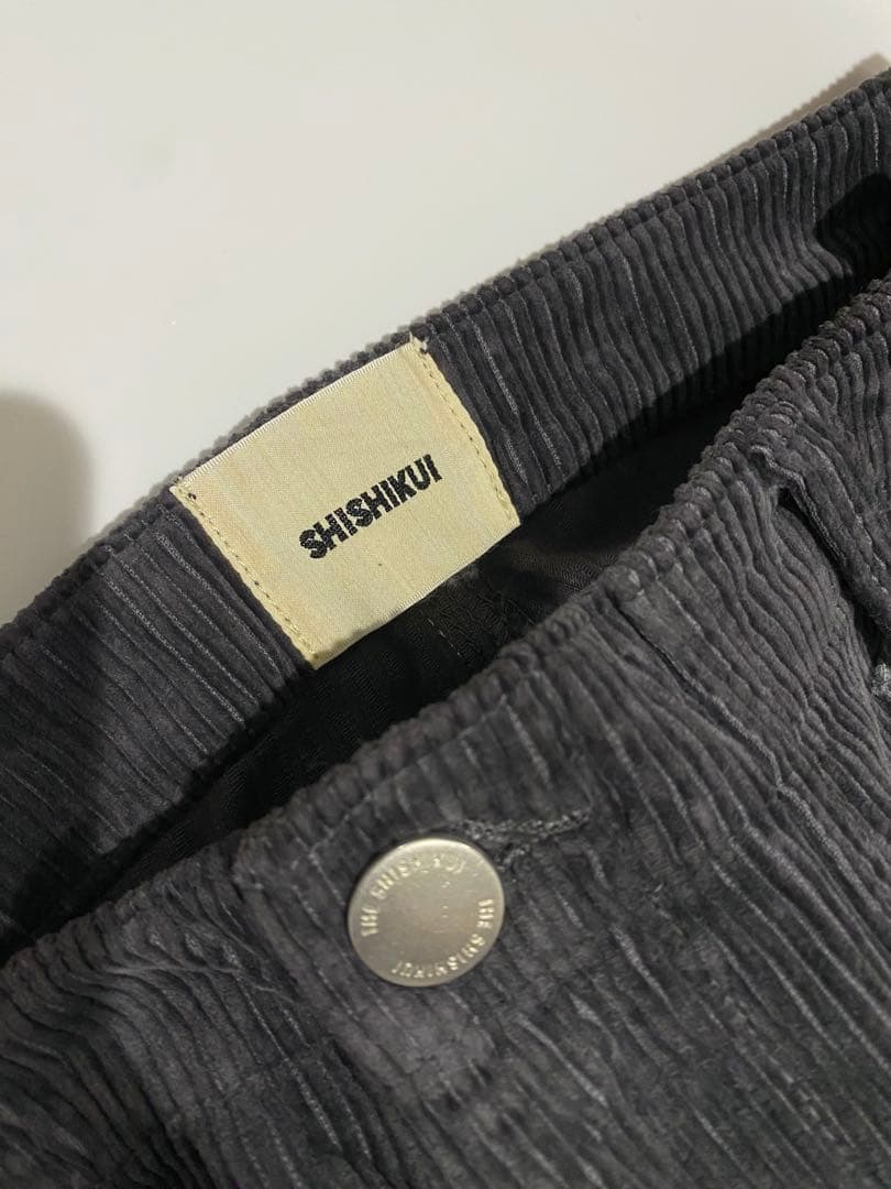 THN SHISHIKUI CORDUROY BAKER / ダークグレイ34