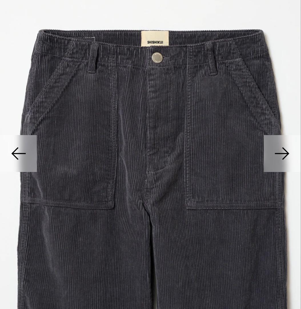 THN SHISHIKUI CORDUROY BAKER / ダークグレイ34