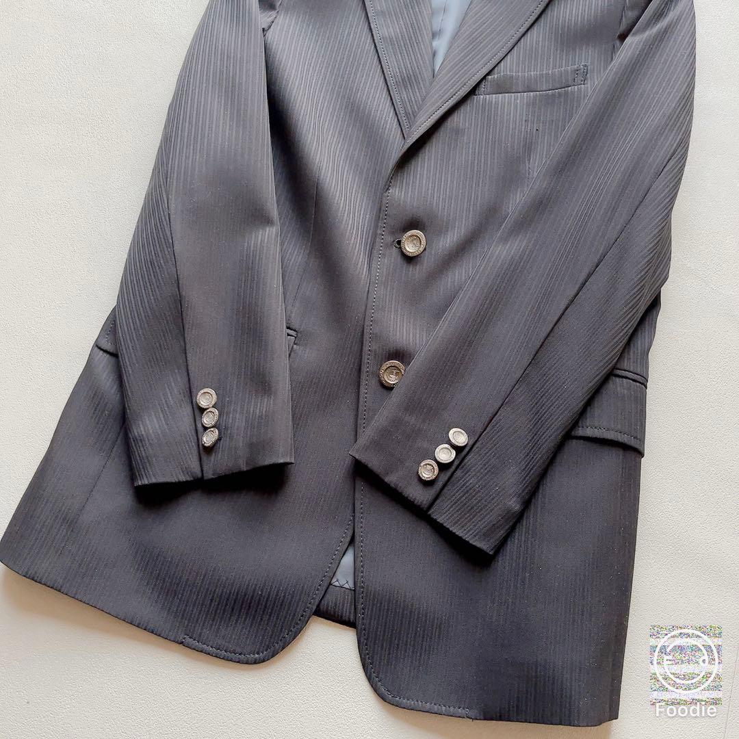 【訳あり、美品】4点セットフォーマルスーツ　165cm 卒服　卒業式 男の子 黒