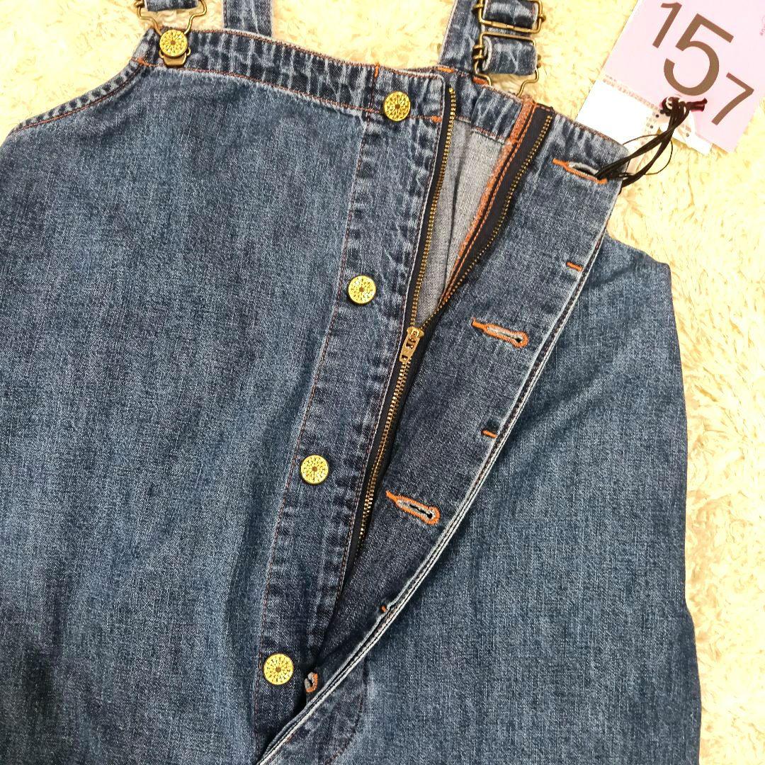 ♦最終♦新品タグ付き 157×woadblue デッキオーバーオール 24AW