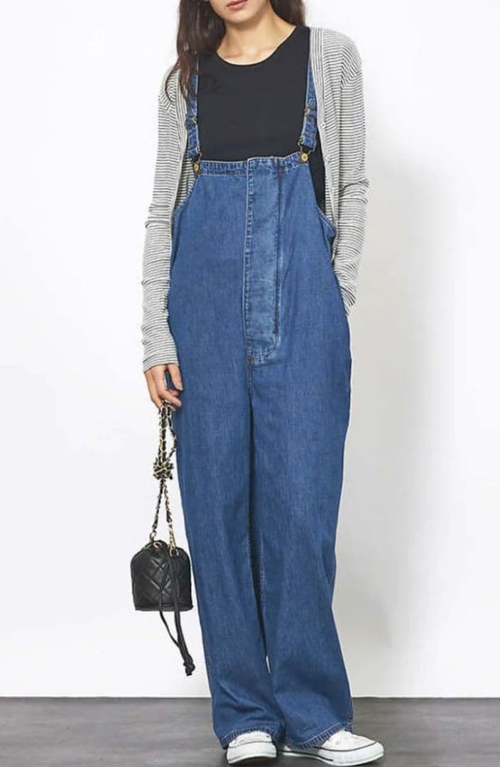 ♦最終♦新品タグ付き 157×woadblue デッキオーバーオール 24AW