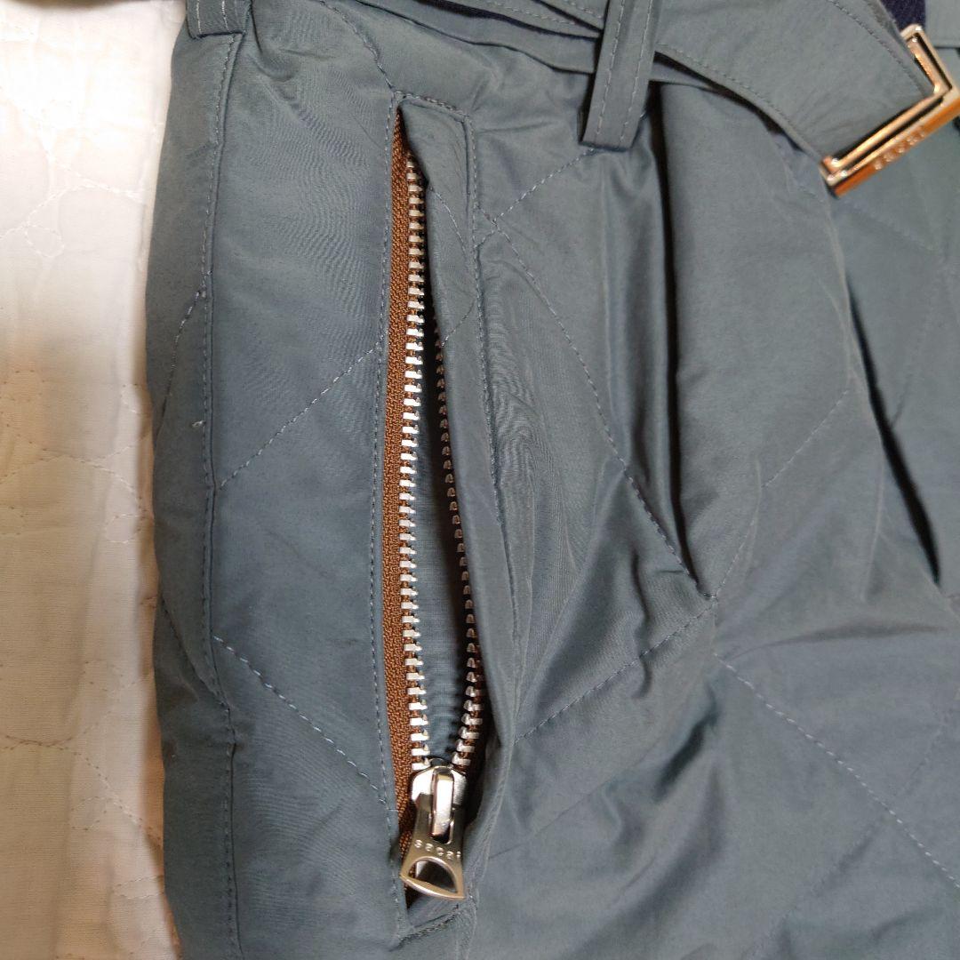 sacai サカイ キルテッドパンツ グレー　サイズ1