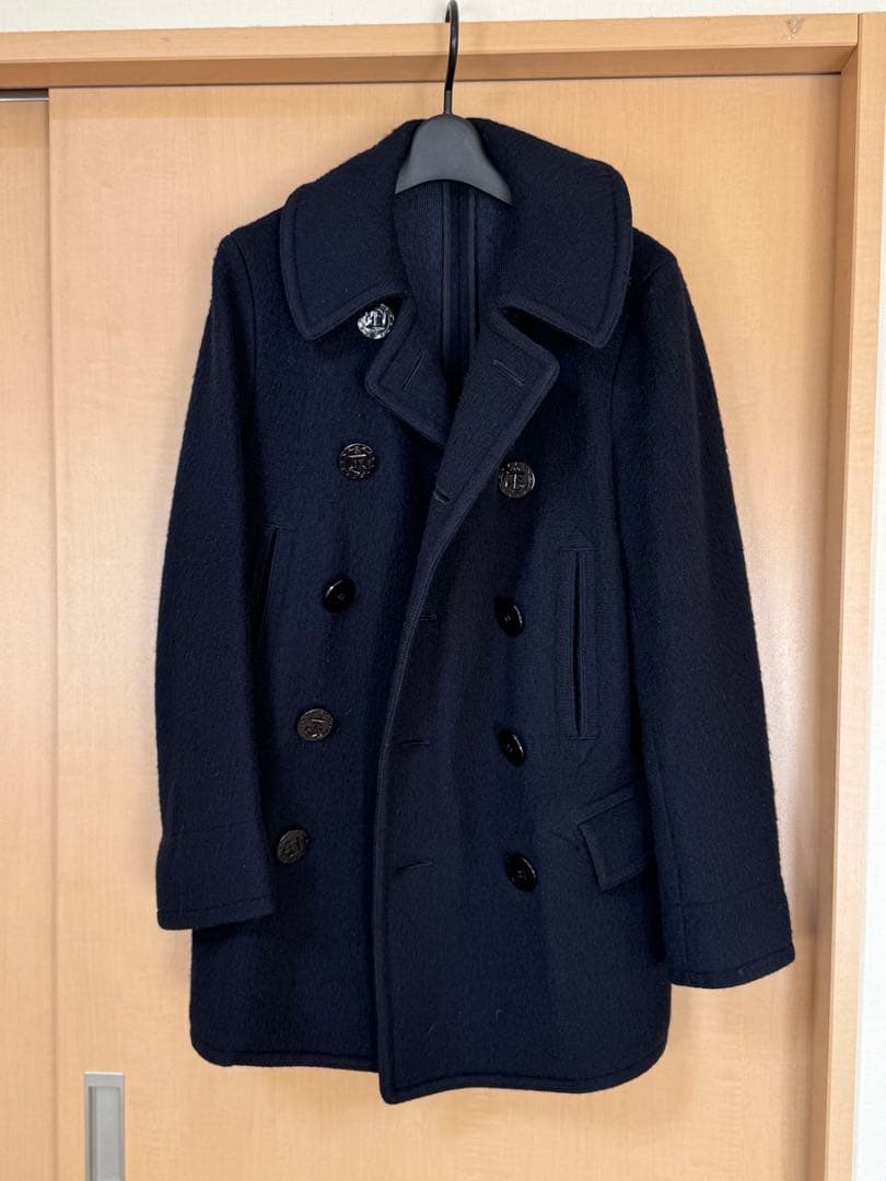 ジャケット・アウター ANATOMICA BEACH CLOTH PEA COAT / NAVY