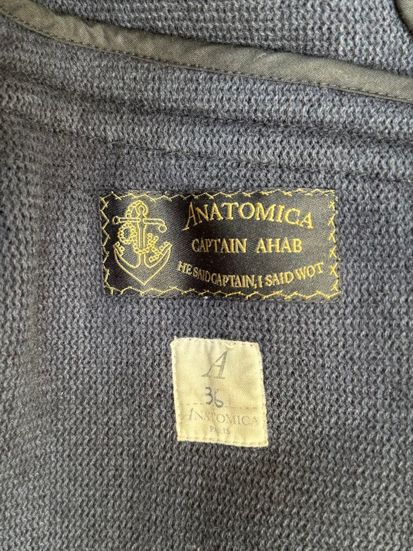 ジャケット・アウター ANATOMICA BEACH CLOTH PEA COAT / NAVY