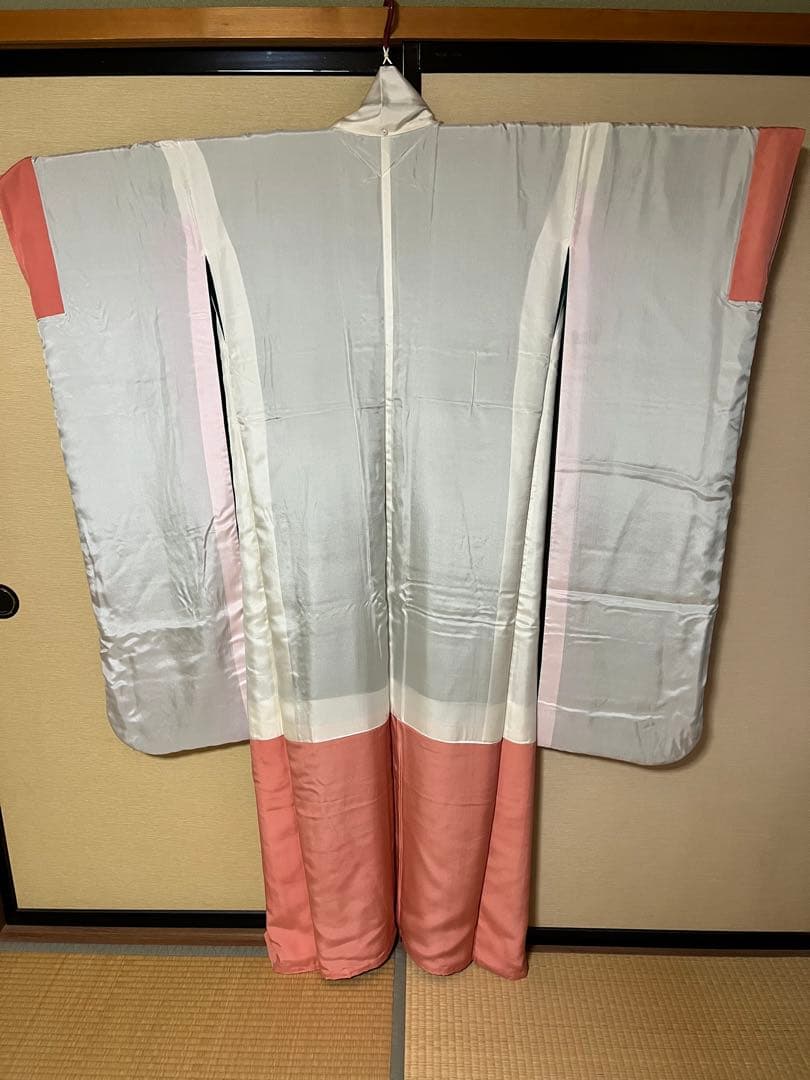 成人式、振袖、ちりめんグリーン花柄