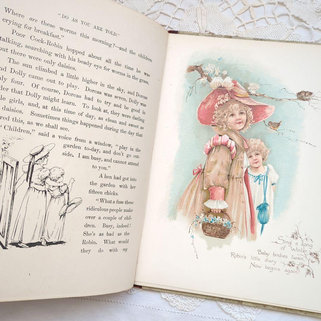 超稀少1896アンティーク絵本 洋書 古書 児童書 ヴィクトリアン ヴンテージ