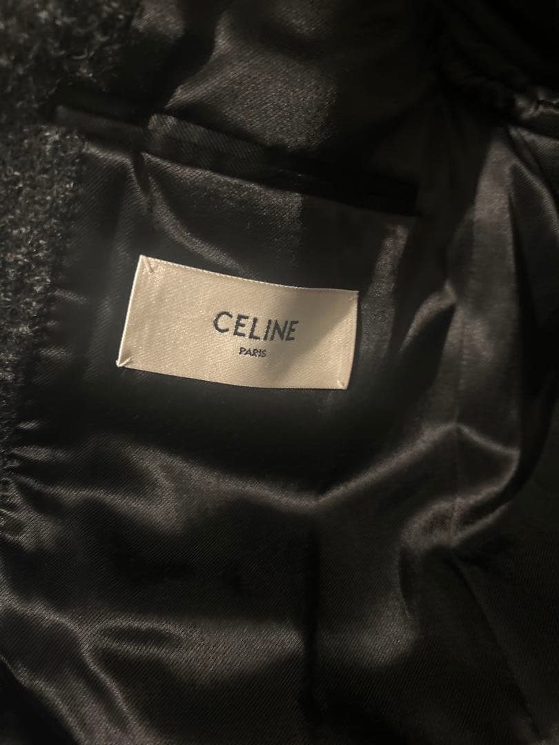 セリーヌ　プリンスオブウェールズ　クラシックコート　50