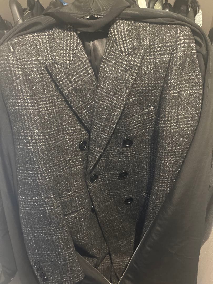 セリーヌ　プリンスオブウェールズ　クラシックコート　50