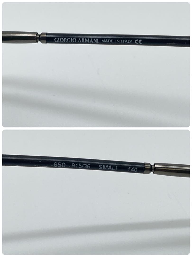 ジョルジオアルマーニ 650 SMALL 140 ミラーレンズ 北野武着用同型