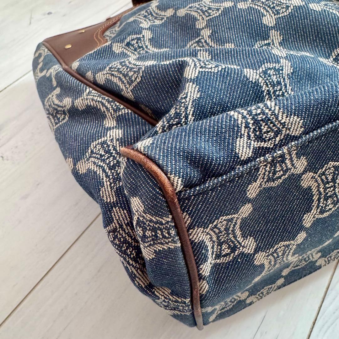 セリーヌ　CELINE デニム　バッグ　マカダム　【中古】