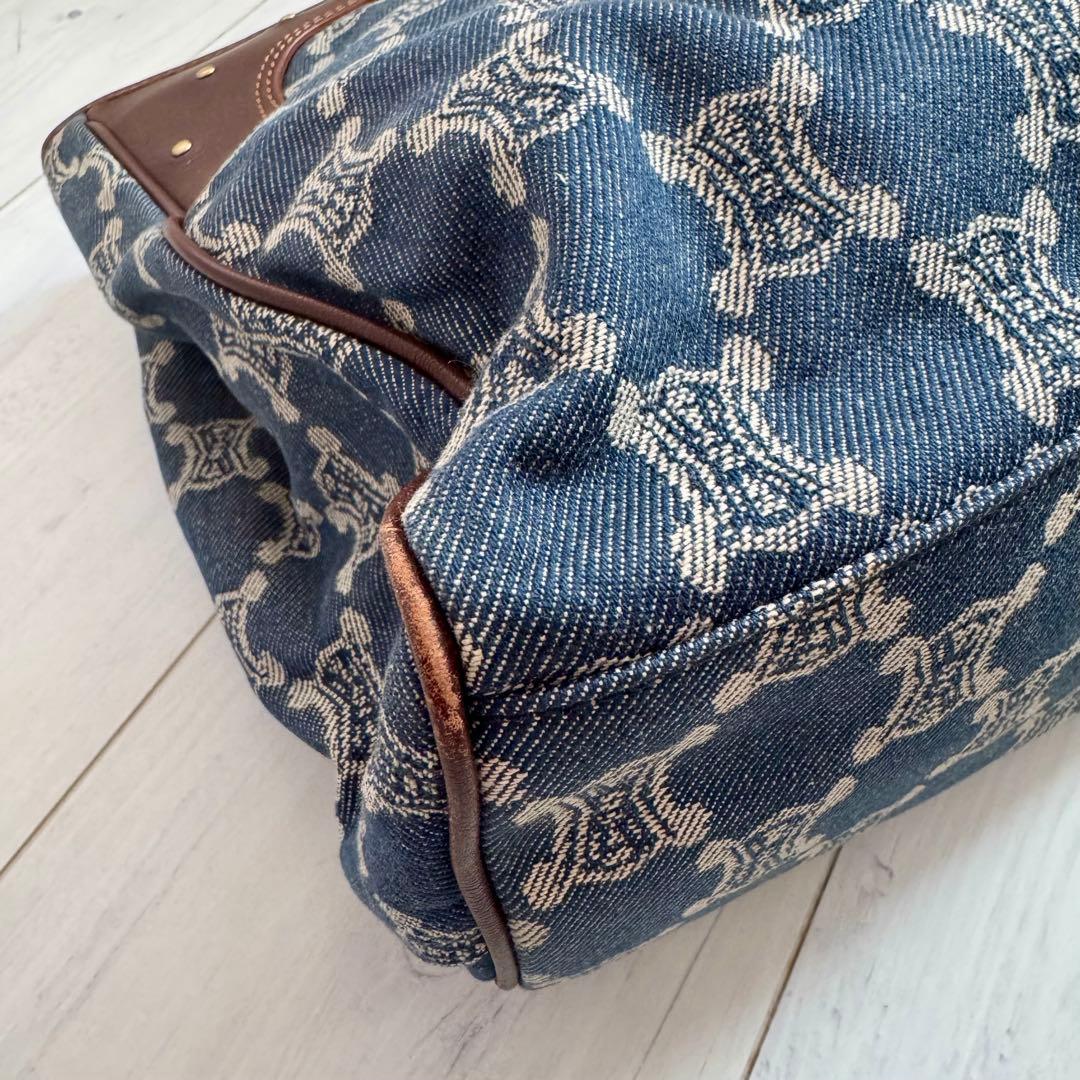 セリーヌ　CELINE デニム　バッグ　マカダム　【中古】