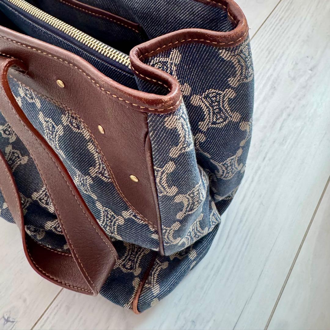 セリーヌ　CELINE デニム　バッグ　マカダム　【中古】