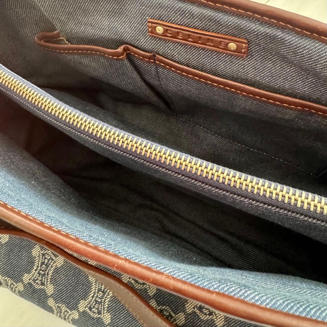 セリーヌ　CELINE デニム　バッグ　マカダム　【中古】