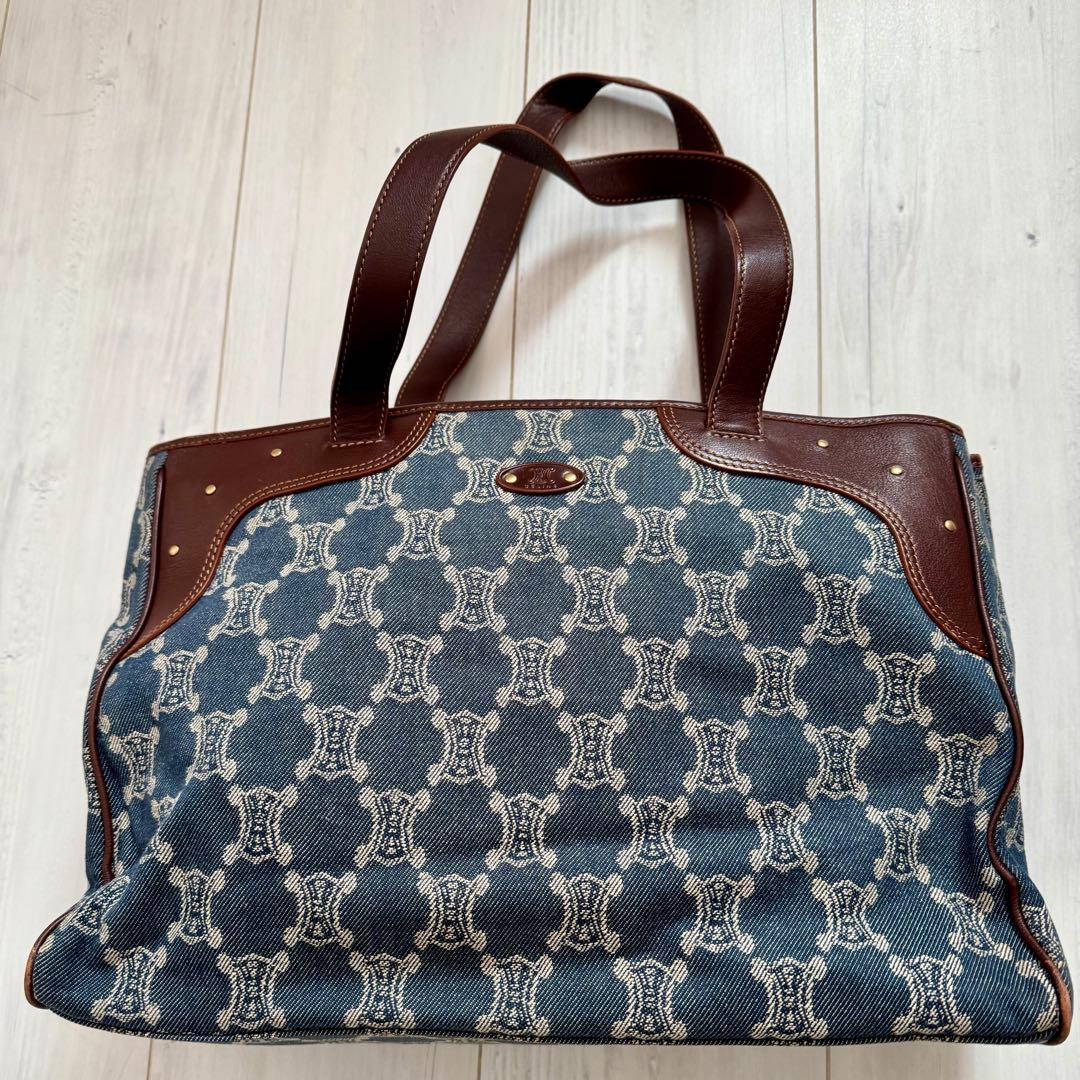 セリーヌ　CELINE デニム　バッグ　マカダム　【中古】