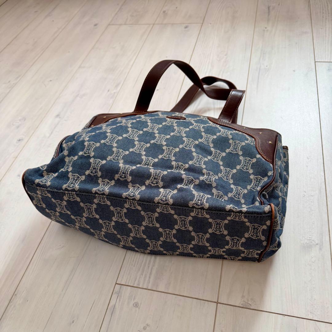 セリーヌ　CELINE デニム　バッグ　マカダム　【中古】