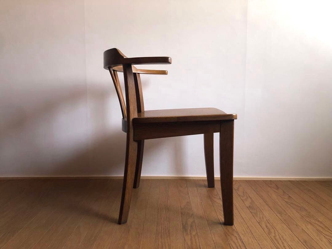 飛騨家具 浜本工芸 アームチェア② 肘掛け 安楽椅子 楢無垢材 民藝家具 古民家