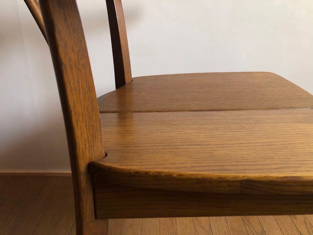 飛騨家具 浜本工芸 アームチェア② 肘掛け 安楽椅子 楢無垢材 民藝家具 古民家