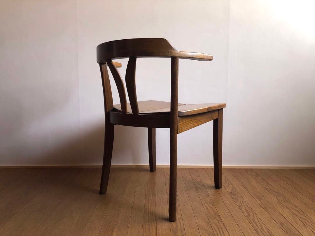 飛騨家具 浜本工芸 アームチェア② 肘掛け 安楽椅子 楢無垢材 民藝家具 古民家