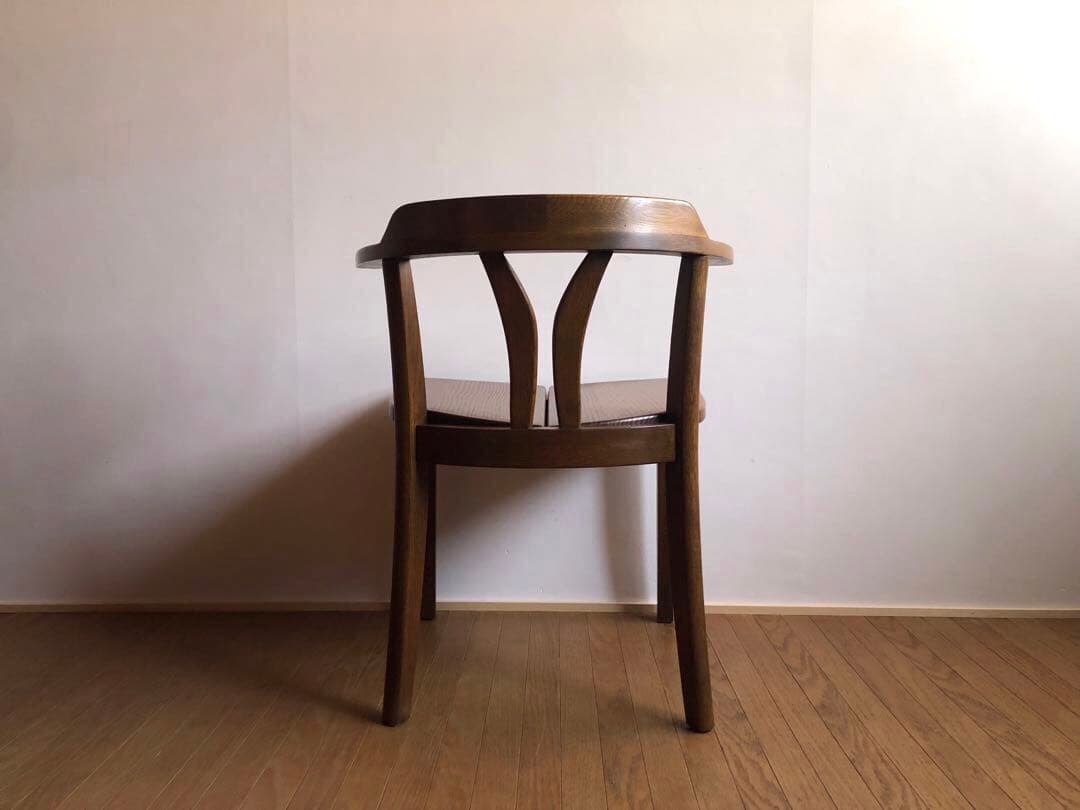 飛騨家具 浜本工芸 アームチェア② 肘掛け 安楽椅子 楢無垢材 民藝家具 古民家