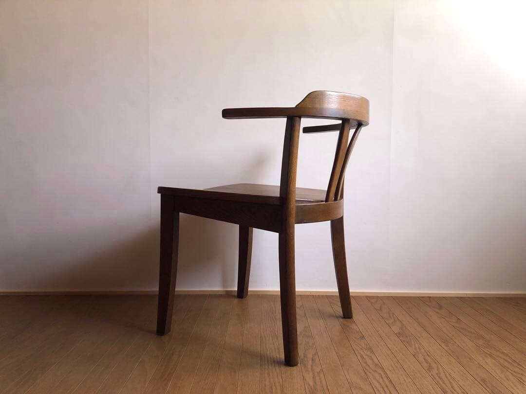 飛騨家具 浜本工芸 アームチェア② 肘掛け 安楽椅子 楢無垢材 民藝家具 古民家