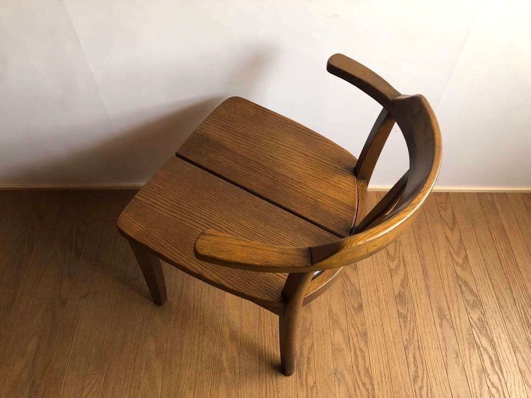 飛騨家具 浜本工芸 アームチェア② 肘掛け 安楽椅子 楢無垢材 民藝家具 古民家