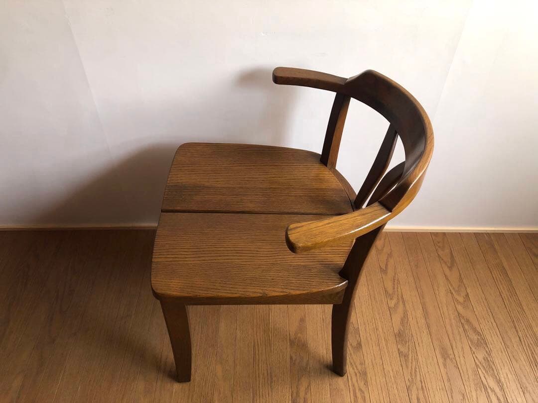 飛騨家具 浜本工芸 アームチェア② 肘掛け 安楽椅子 楢無垢材 民藝家具 古民家
