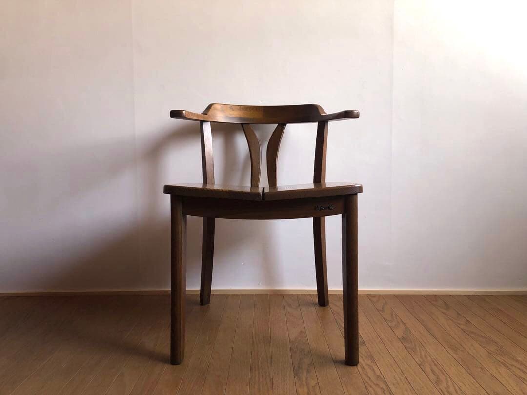 飛騨家具 浜本工芸 アームチェア② 肘掛け 安楽椅子 楢無垢材 民藝家具 古民家