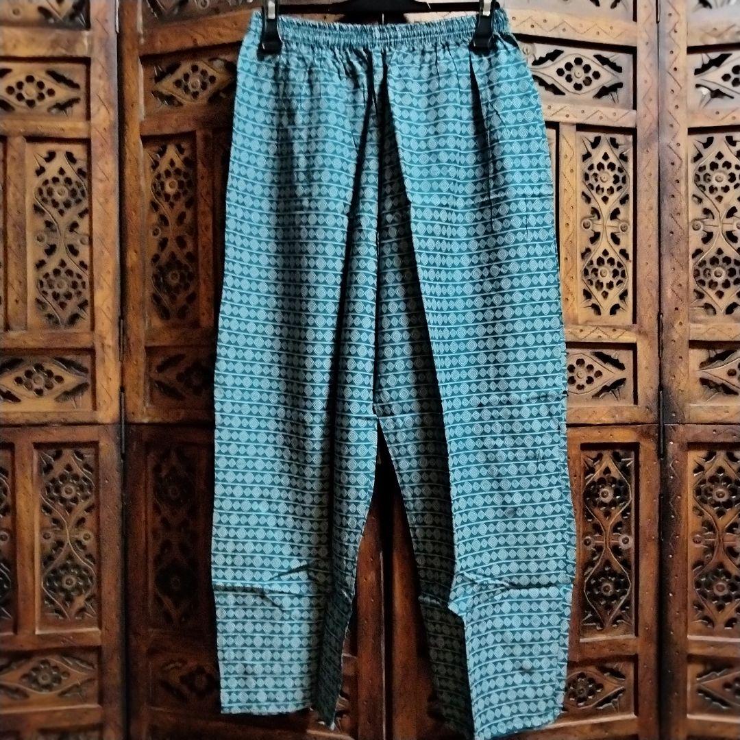 ◎専用◎インド アナルカリクルタ ティールブルー×シルバー刺繍【63A-4】