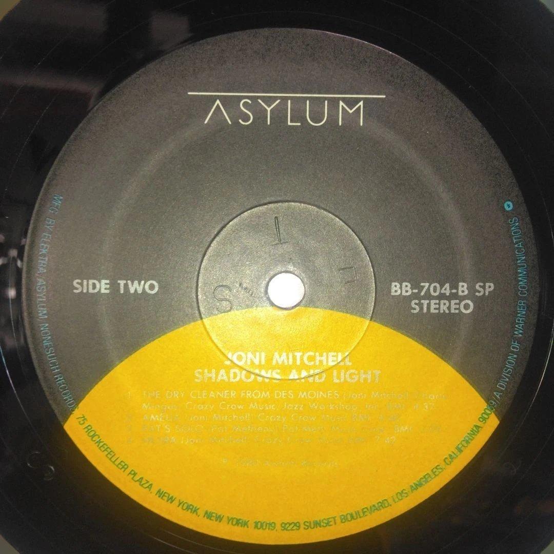 ['83年再発US盤2LP]ジョニミッチェル/シャドウズアンドライツ SPプレス