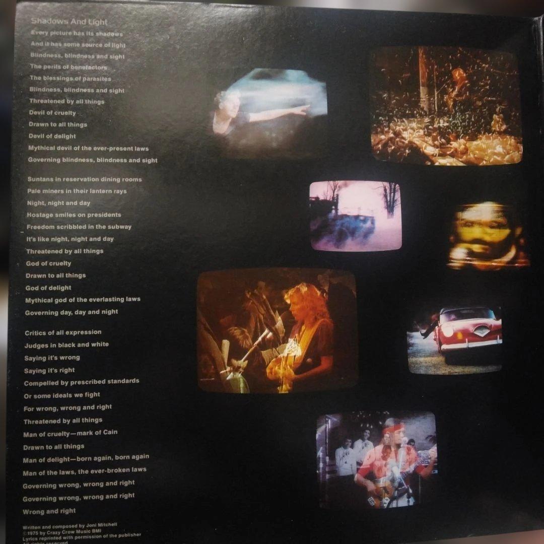['83年再発US盤2LP]ジョニミッチェル/シャドウズアンドライツ SPプレス