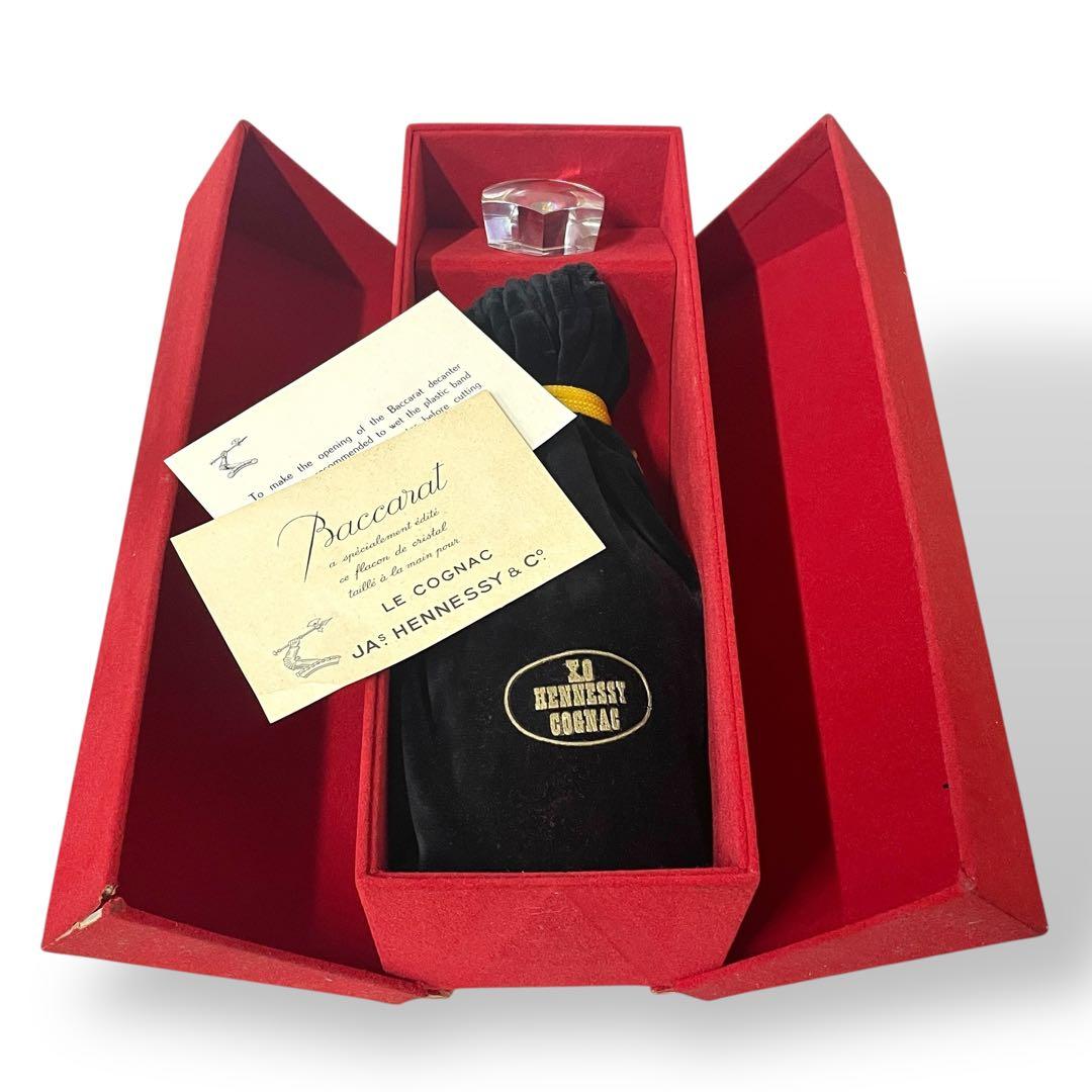 【未開栓】COGNAC HENNESSY　X.O　Carafe Baccarat