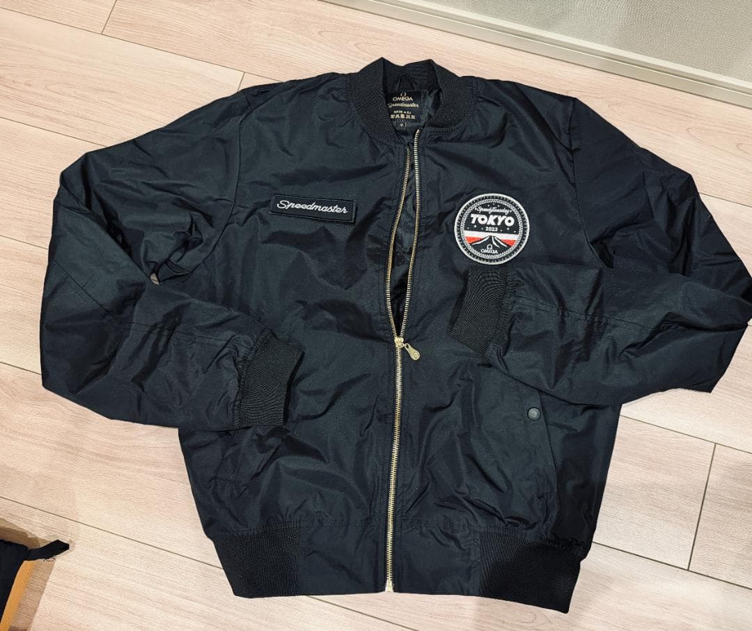 Omega Speedmaster ブラック MA-1ジャケット M　オメガ