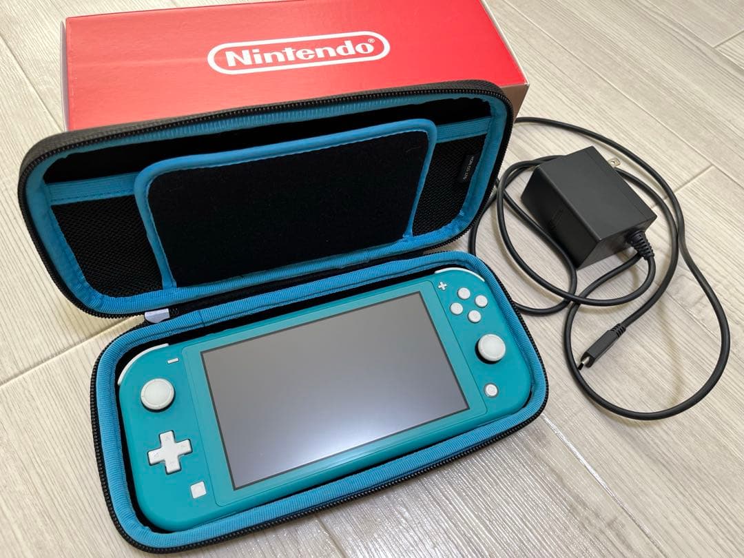 Nintendo Switch lite ターコイズ ACアダプター付【箱あり】