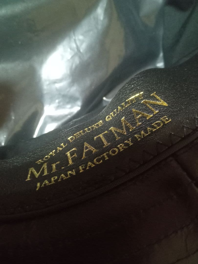 極美品　希少　ミスターファットマン　レザーハット　日本製　RRL　schott