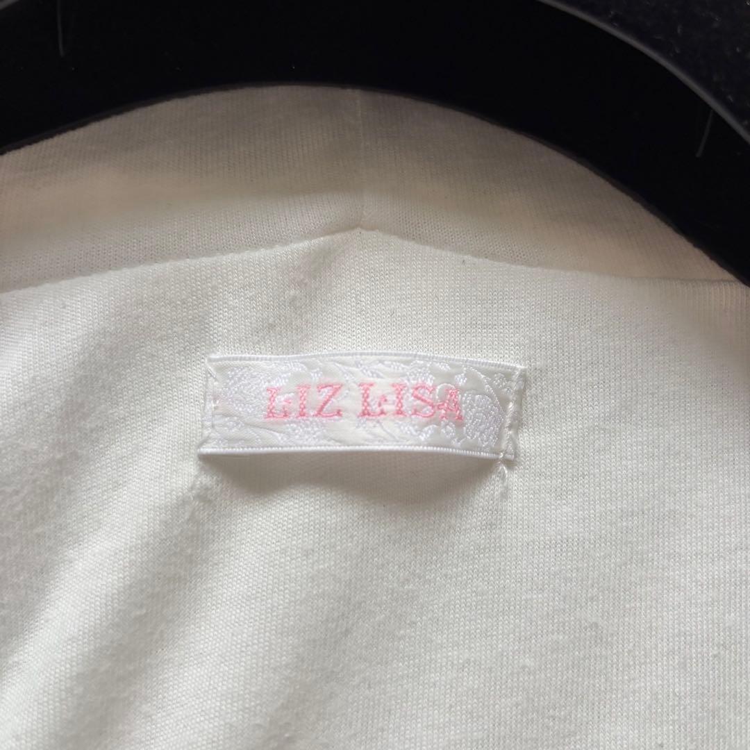 LIZLISA リズリサ ダブルリボンニットファーポンチョ