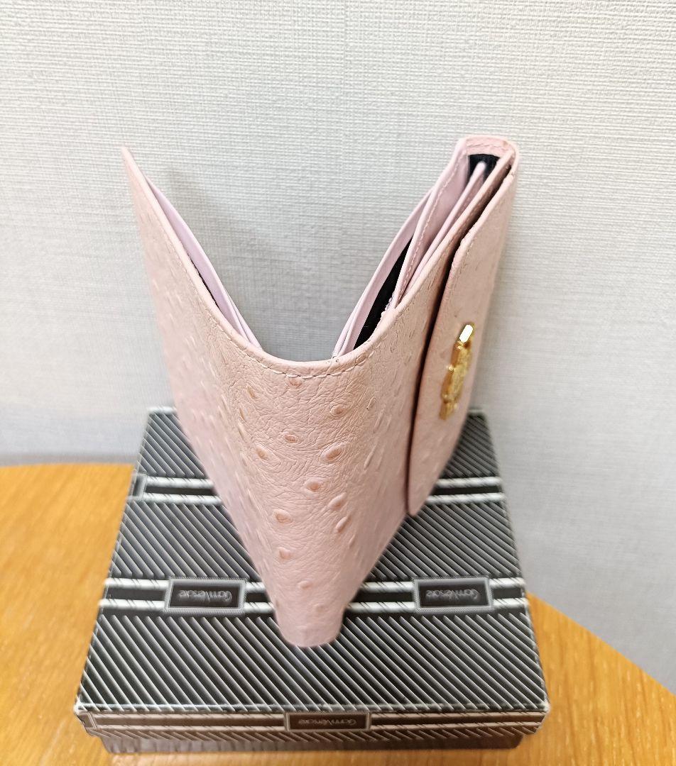 新品 VERSACE ピンク 三つ折り財布3