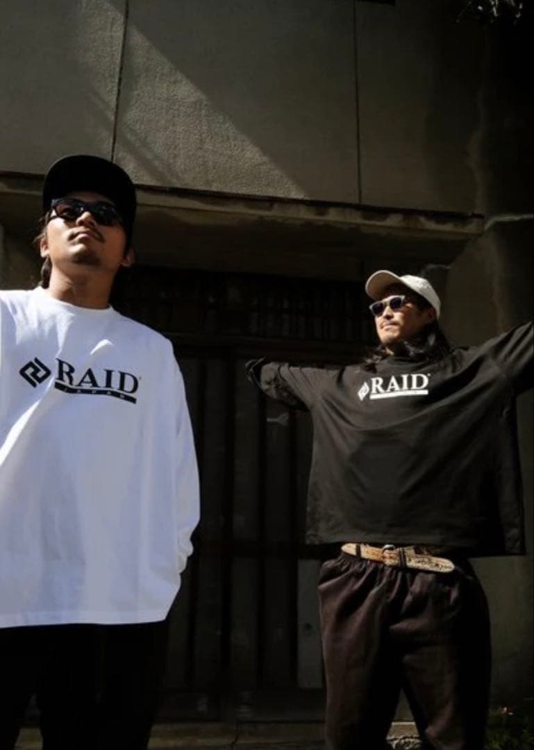 Raid Japan ロンT OFFICIAL LOGO ブラック 長袖