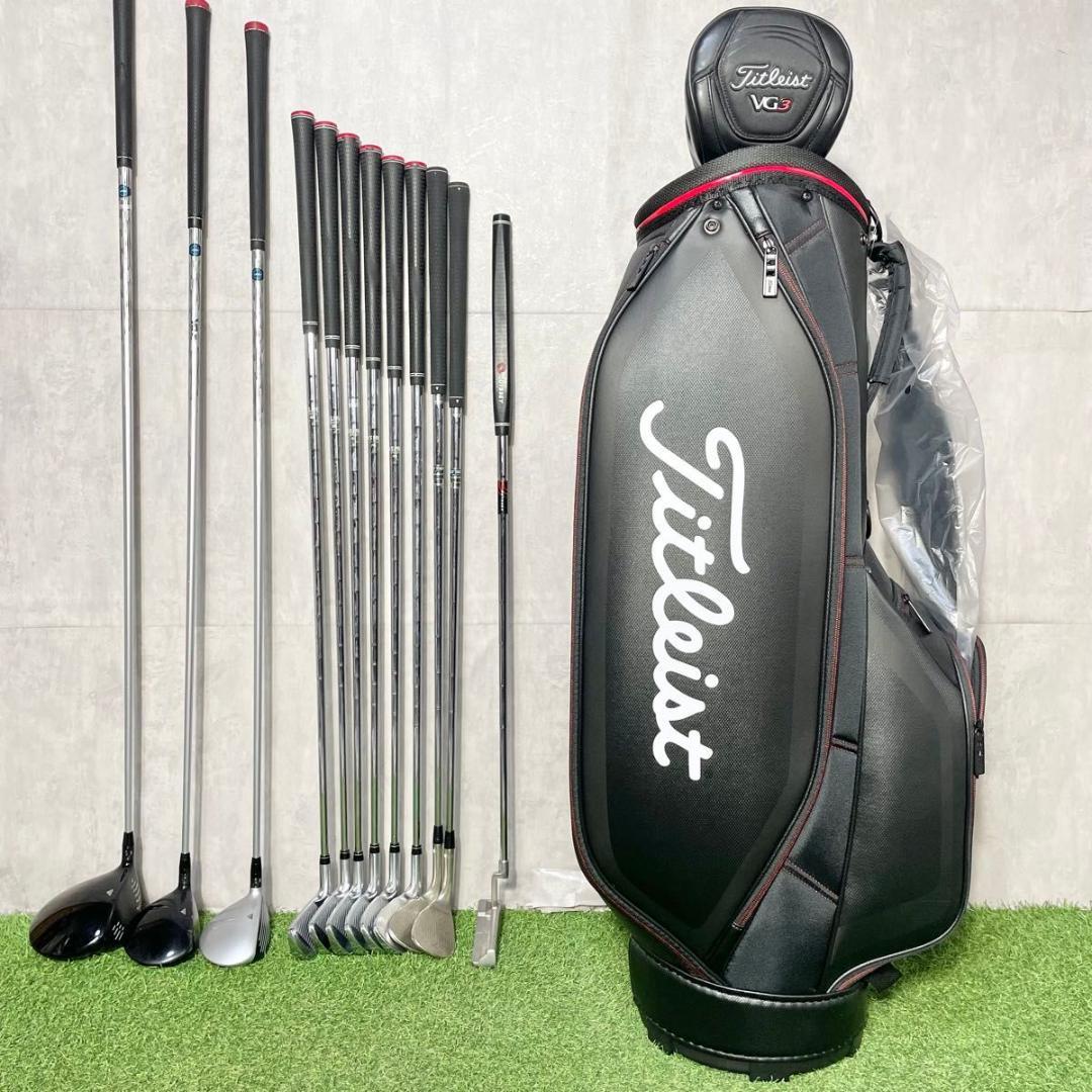【バッグ新品】タイトリスト VG3 ゴルフクラブセット メンズ 12本 右 S