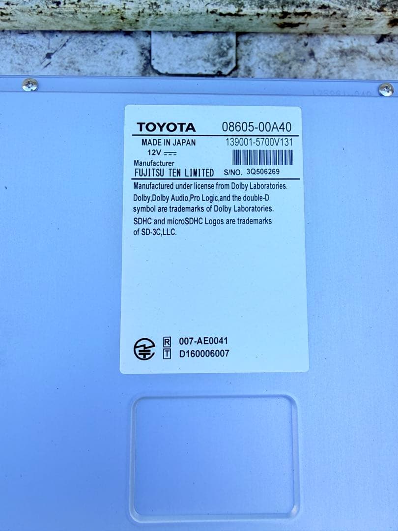 TOYOTA タッチスクリーンカーナビ Bluetooth✅NSZT-Y66T✅