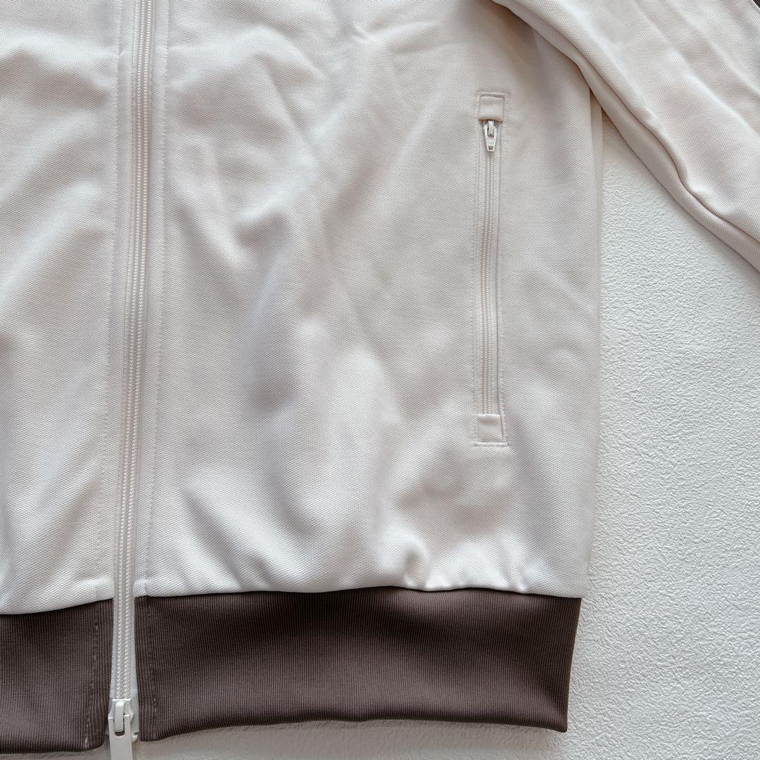 極美品✨adidasトラックジャケット 刺繍 ベージュ×モカブラウン 山本彩着用