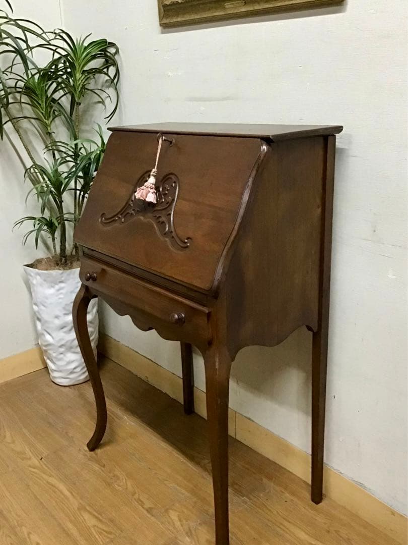 管245☆イギリス製☆アンティーク☆ライティングビューロー☆机☆デスク