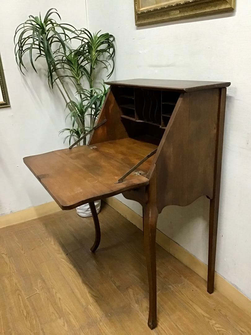 管245☆イギリス製☆アンティーク☆ライティングビューロー☆机☆デスク