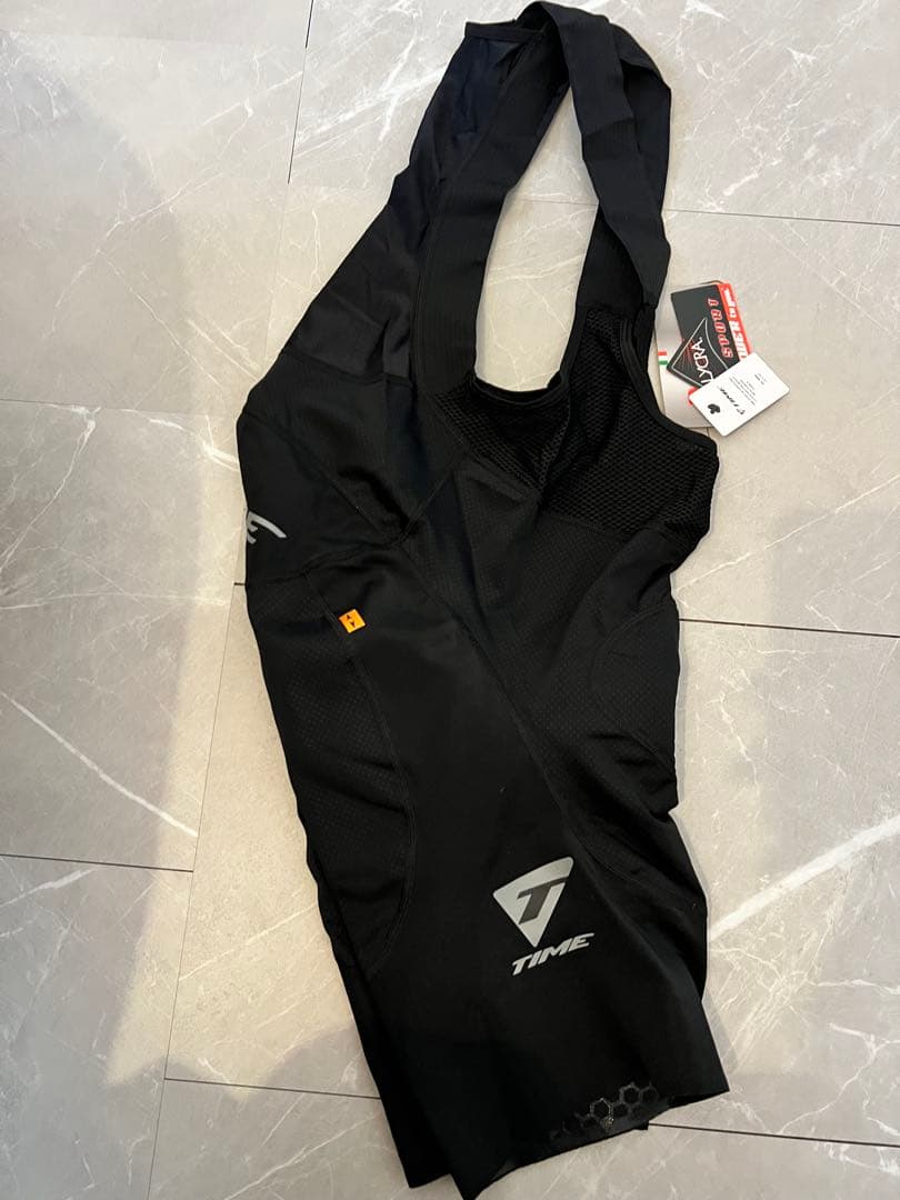 TIME サイクルジャージ ネイビー & ビブショーツ ブラック　上下セット