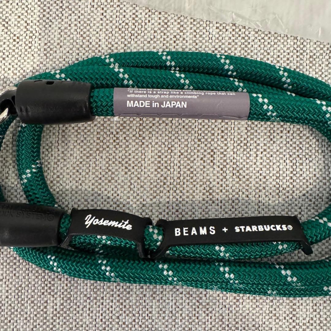 スターバックス BEAMS YOSEMITE STRAP ストラップ　グリーン