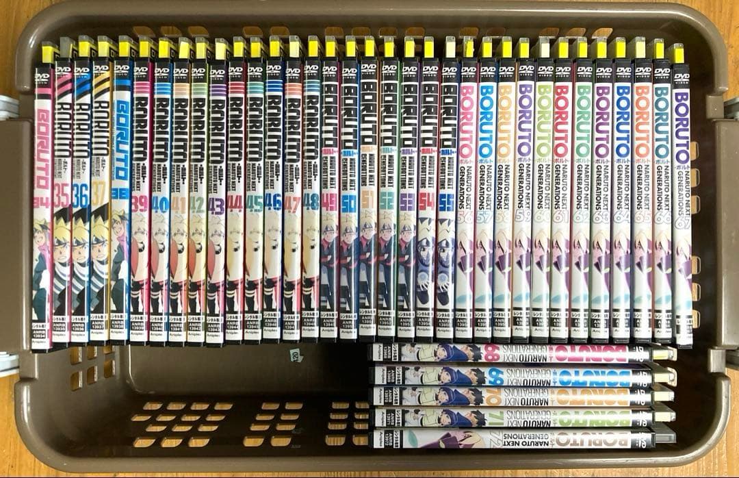BORUTO ボルト DVD 34〜72巻セット（ケースなし）