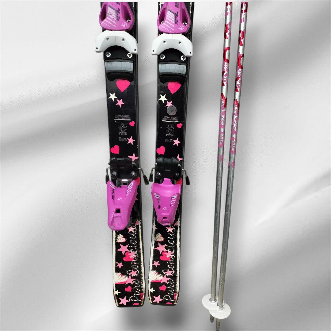 ジュニアスキーセット4点　120　ピュアコンシャス　HEAD ROXY