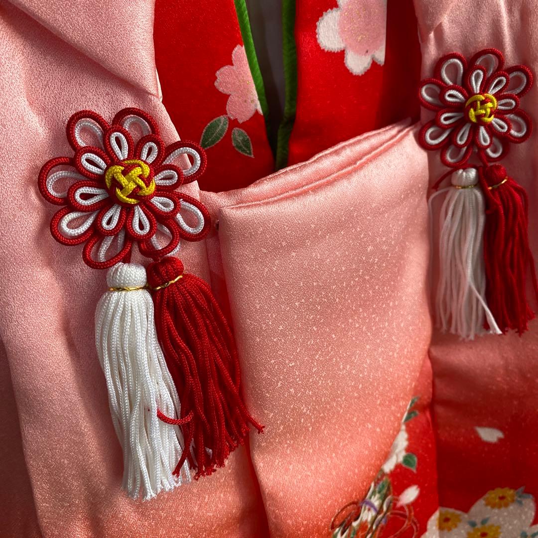 土日値下げ！七五三　3歳　正絹　花柄 着物　草履　セット