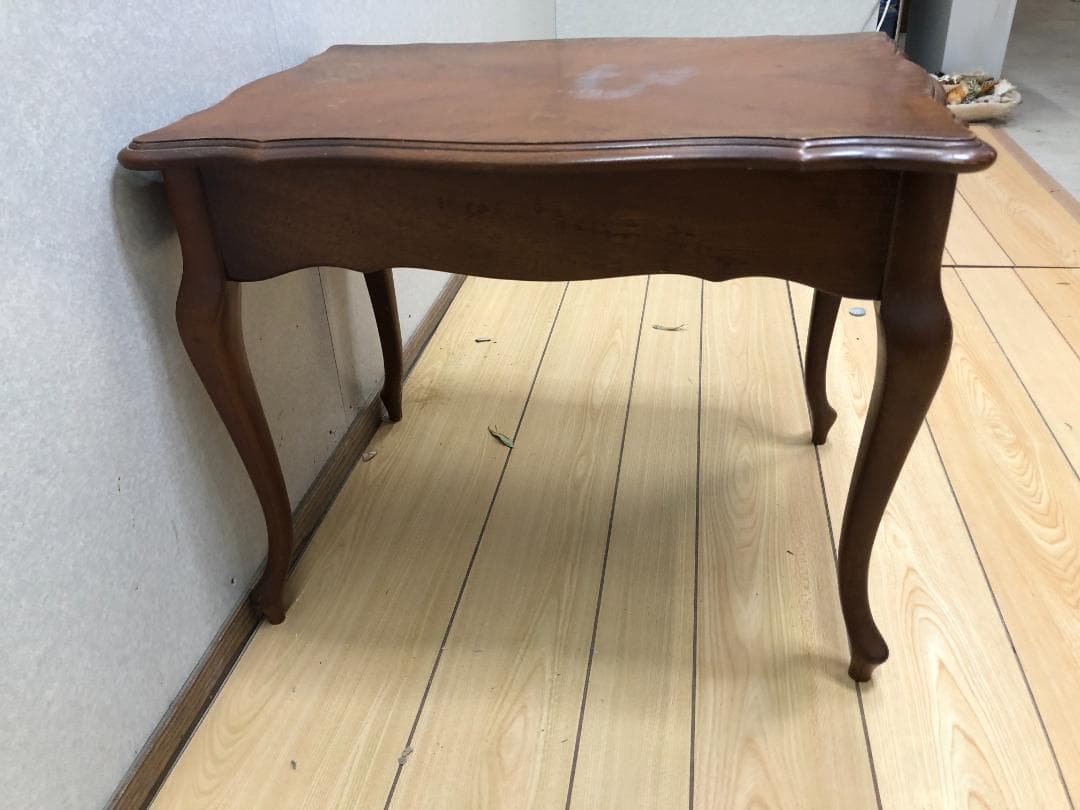 【マルニ木工】 猫脚 サイドテーブル 引き出し付 オールドマルニ 250402-